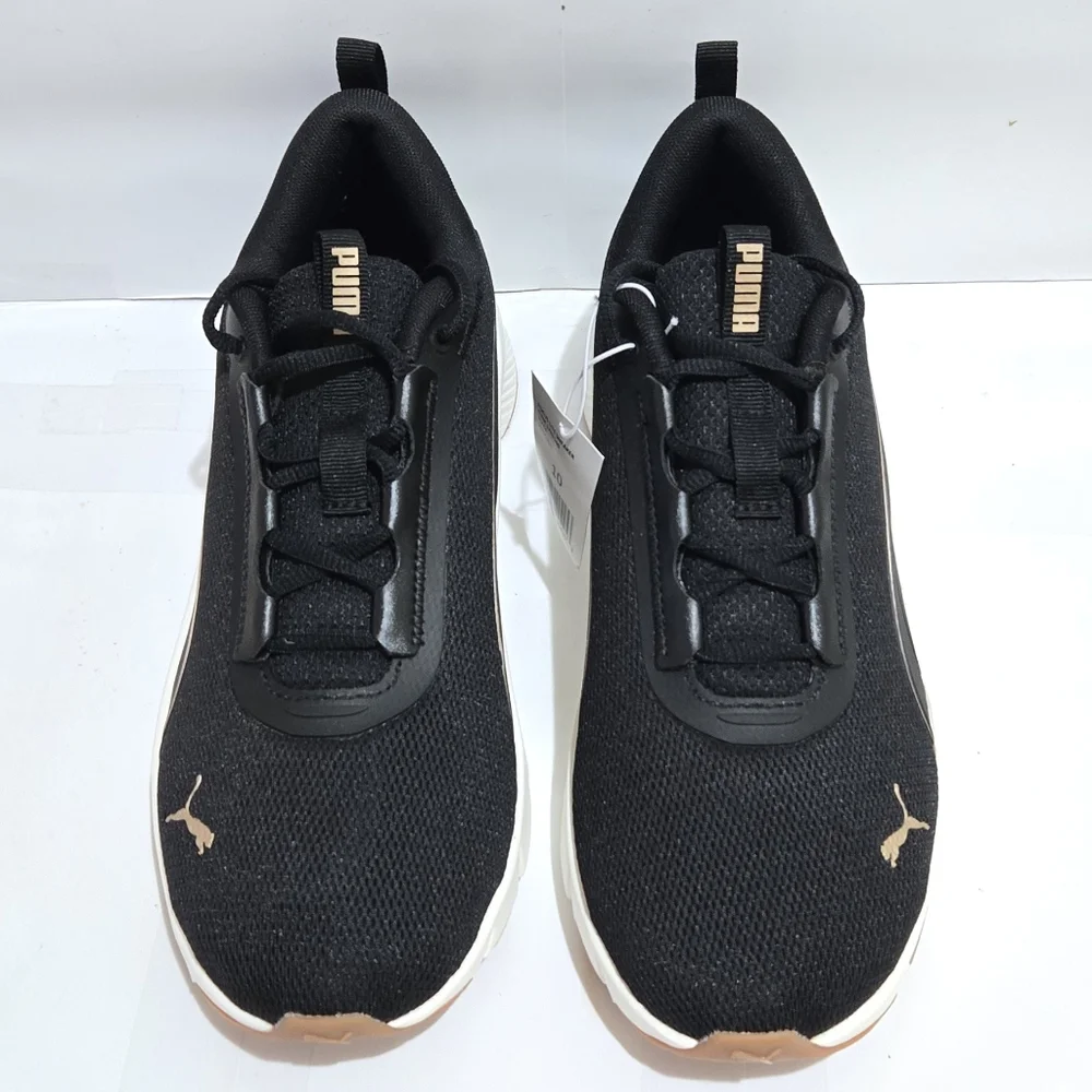 Puma Focus Lite Women's Black Rose Gold Lightweight Running Shoes - Picture 3 of 8